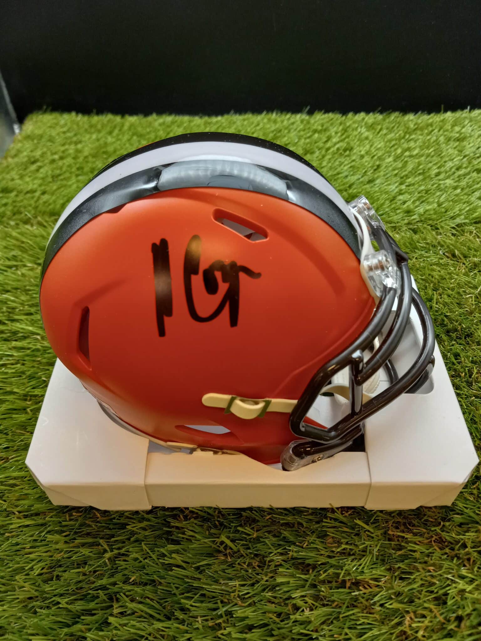 Amari Cooper Cleveland Browns Autographed Lunar Mini Helmet