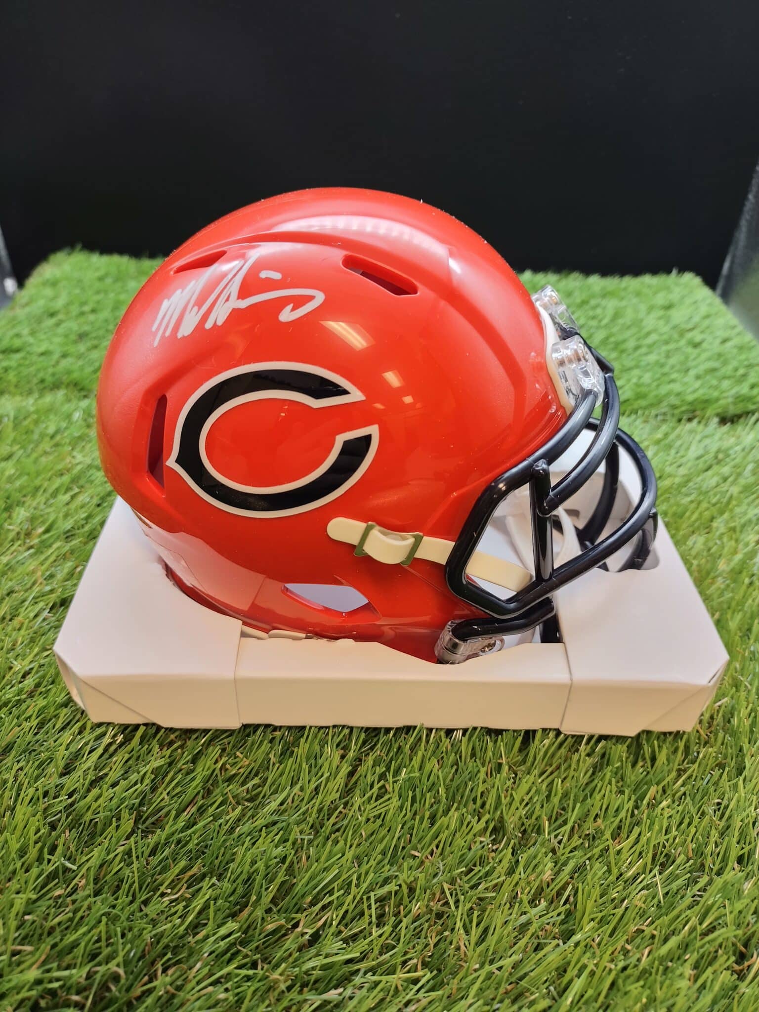 bears orange mini helmet