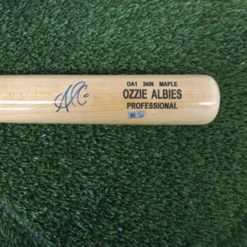 Ozzie Albies Braves Baseball Bat
