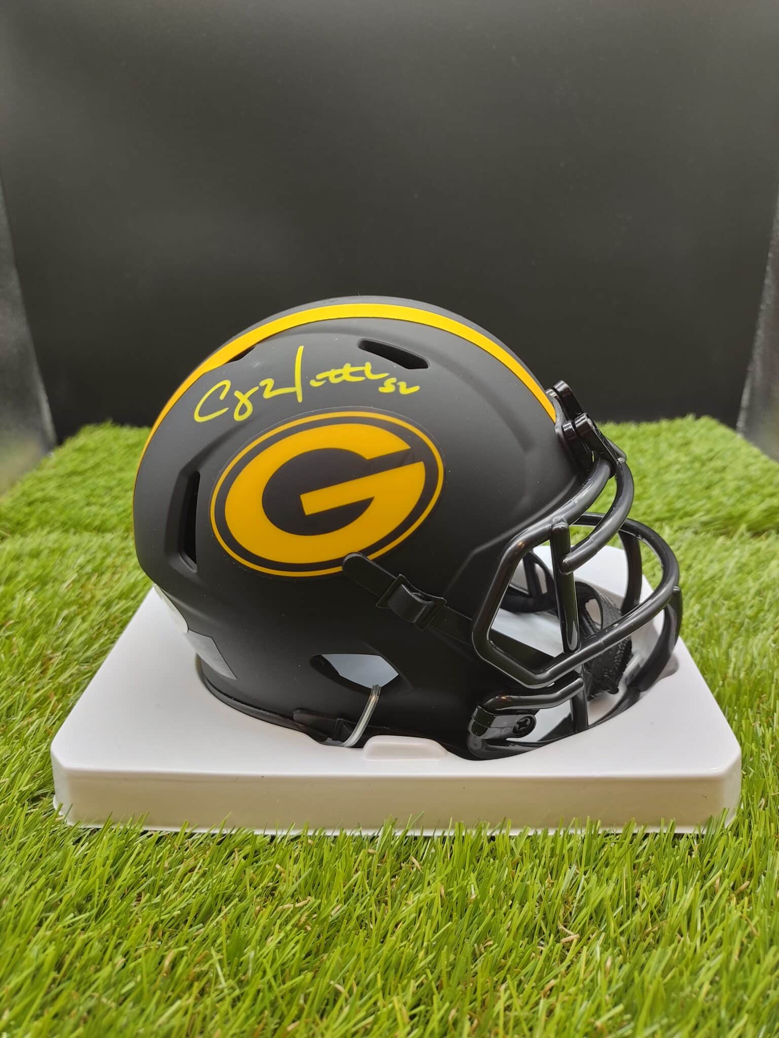 Green Bay Packers Unsigned Eclipse Black Speed Mini Helmet Stock #163513 -  Mill Creek Sports