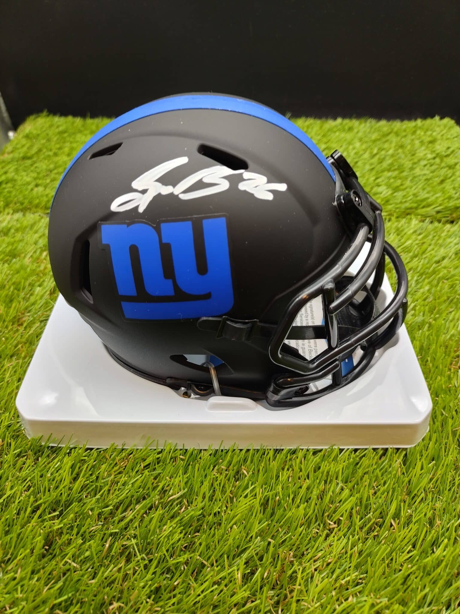 New York Giants NFL Collectible Mini Helmet, Picture Inside