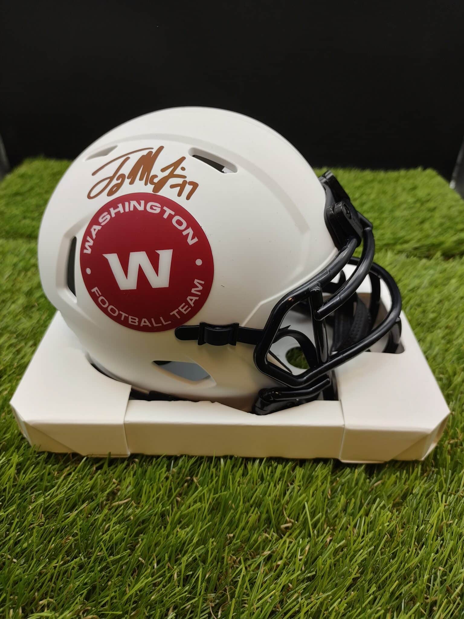 Terry McLaurin Washington Commanders Signed Riddell Flash Mini Helmet BAS