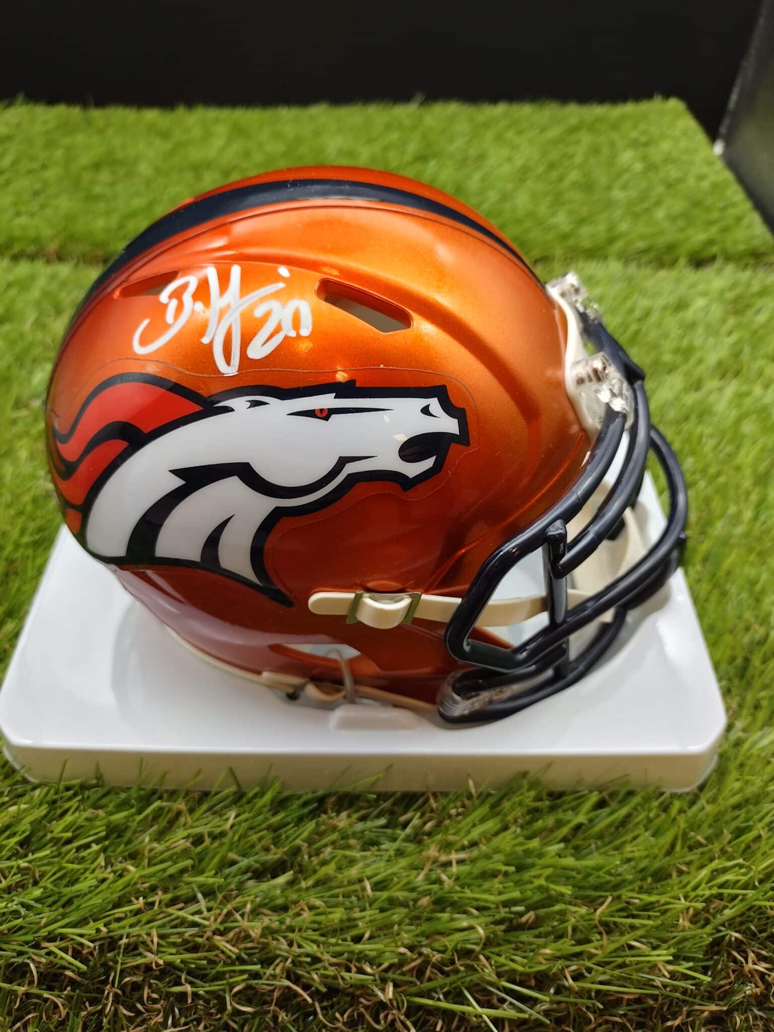 Brian Dawkins Broncos Flash Mini Helmet » BS Collectibles