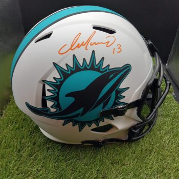 NFL Miami Dolphins Chrome Mini Hover Helmet Sports Memorabilia