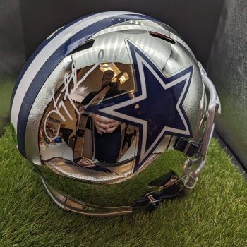 Nfl Dallas Cowboys Chrome Mini Hover Helmet Sports Memorabilia