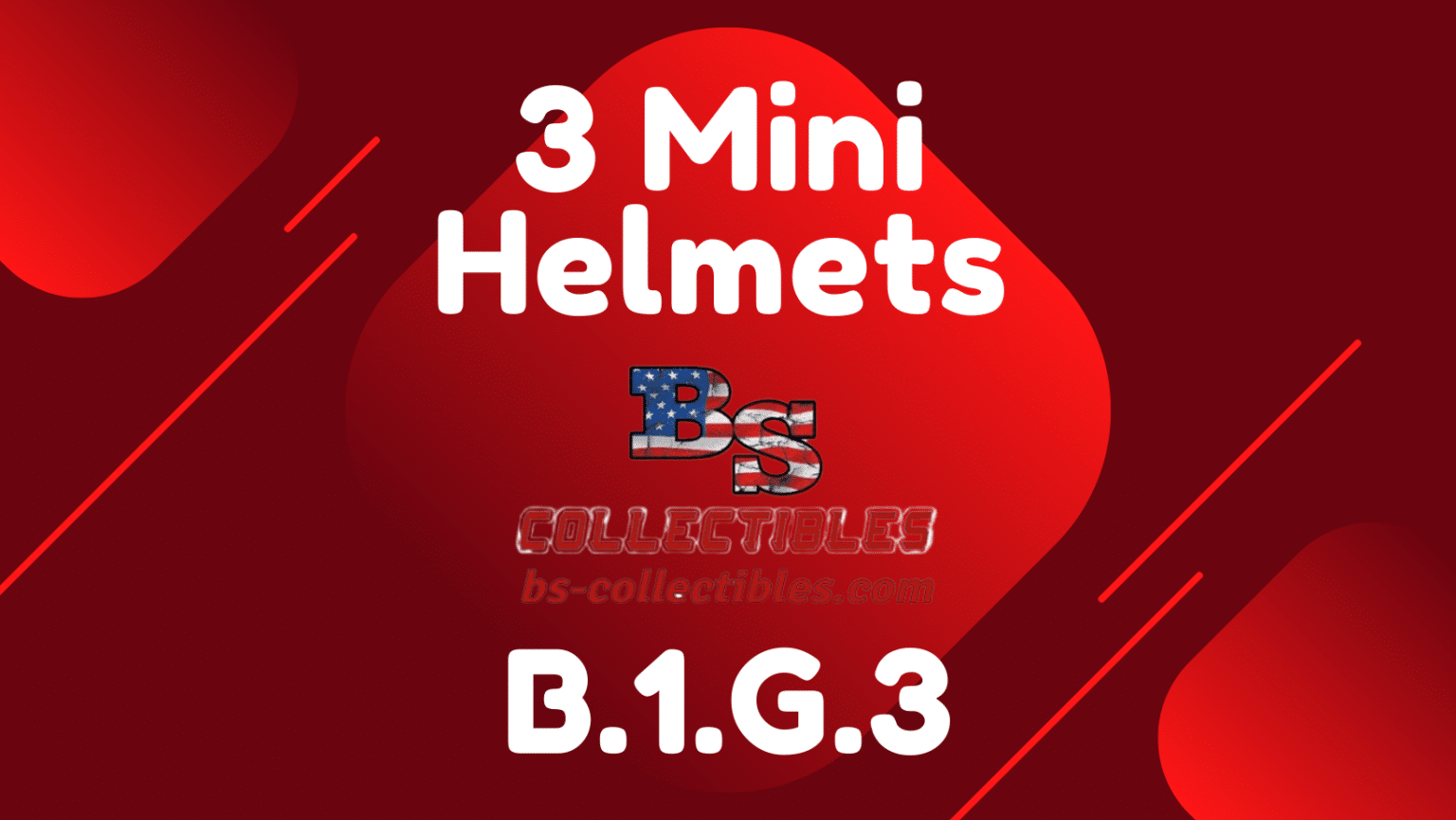 (TUES) BS Collectibles 3 Mini Helmet DAY Stream - B1G3 Pick a Team, Get