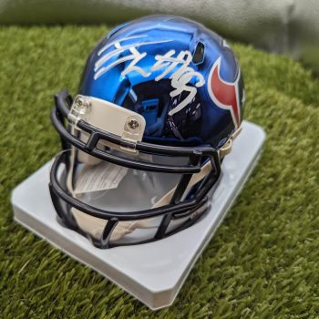 JJ Watt Chrome Mini Helmet UH JJ Watt Chrome Mini Helmet UH