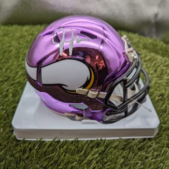 Justin Jefferson Chrome Mini Helmet UH Justin Jefferson Chrome Mini Helmet UH