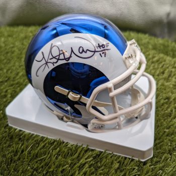 Kurt Warner Chrome Mini Helmet UH Kurt Warner Chrome Mini Helmet UH