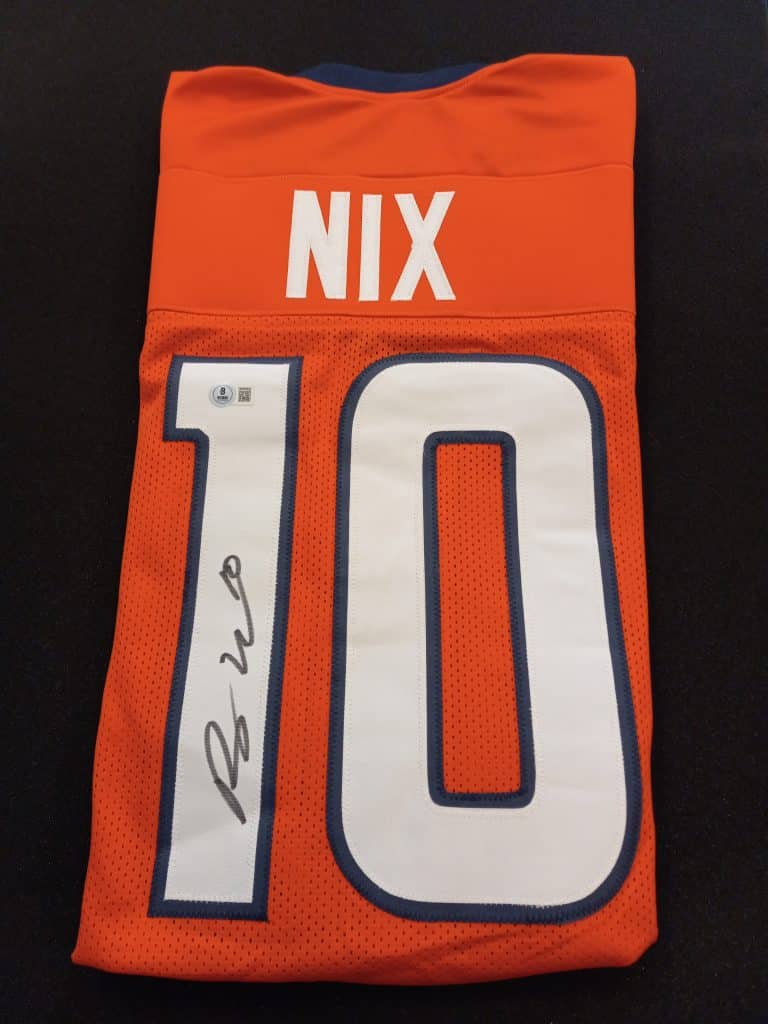 Bo Nix Custom Signed Jersey