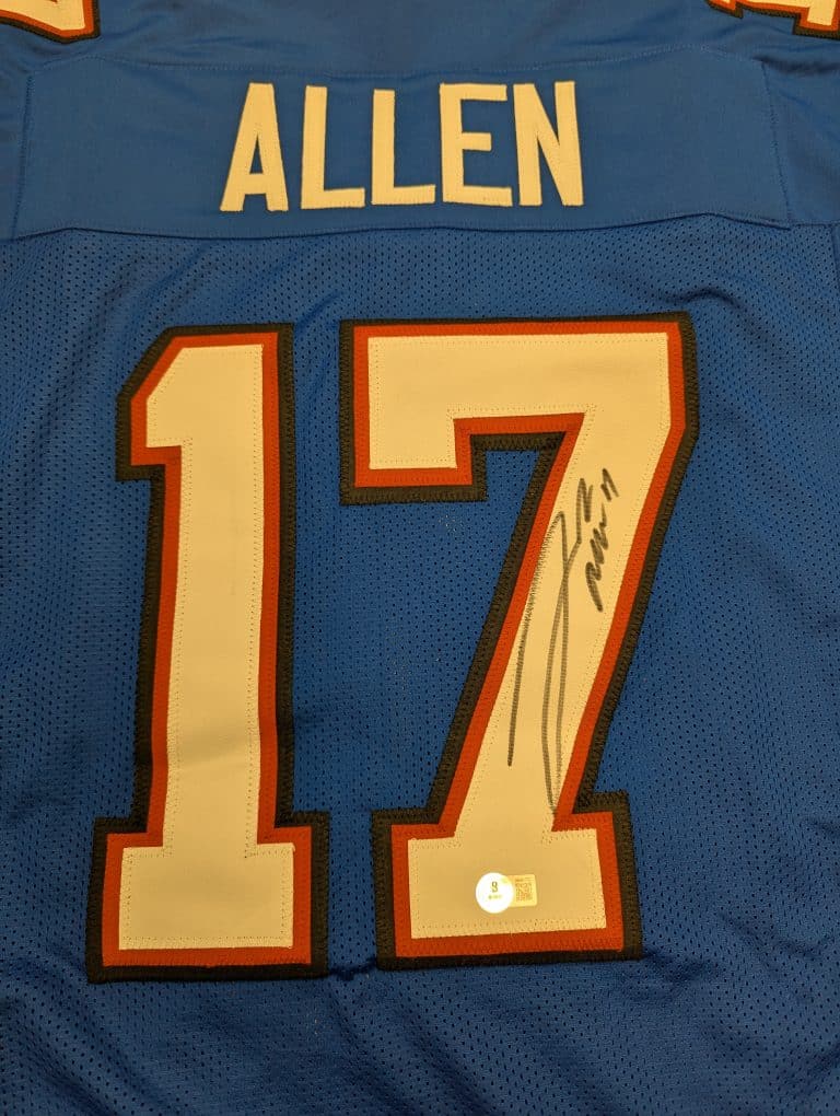 Josh Allen Custom Signed Jersey