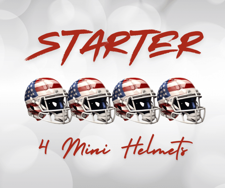 Starter - 4 Autographed Mini Helmets