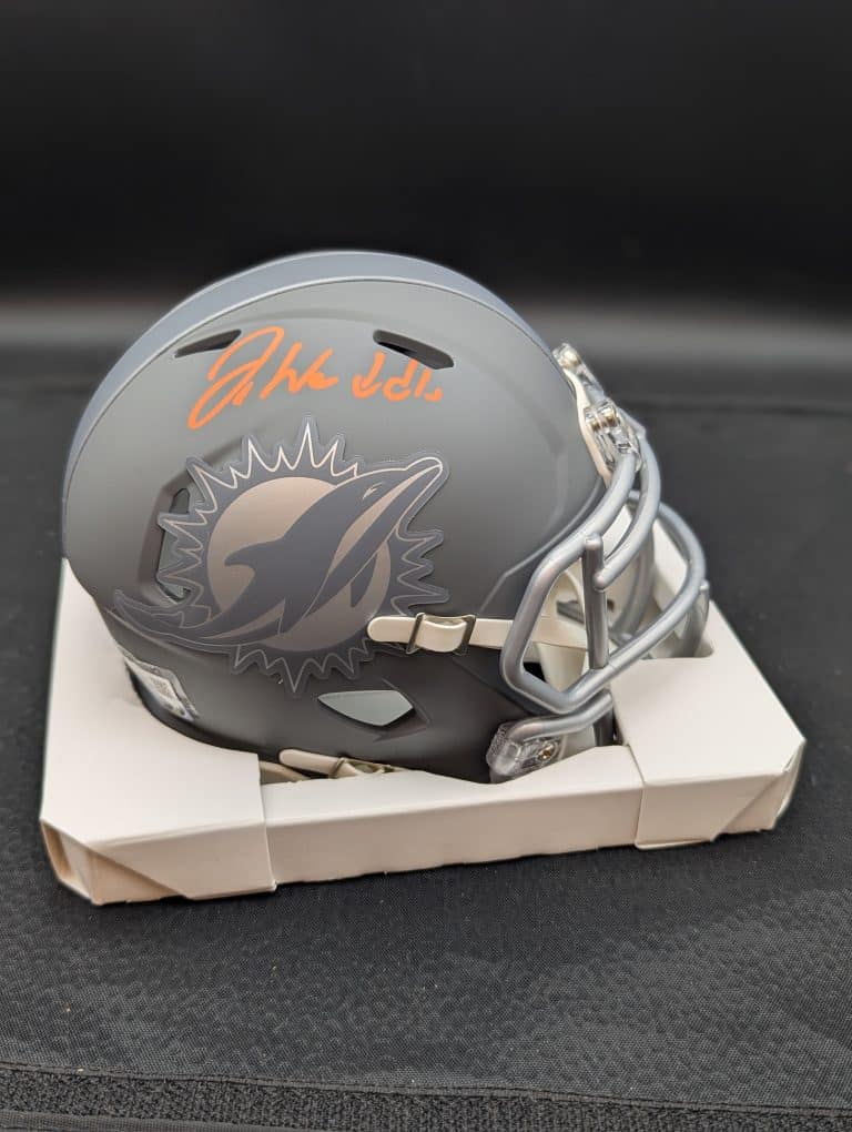 Jaylen Waddle Slate Mini Helmet