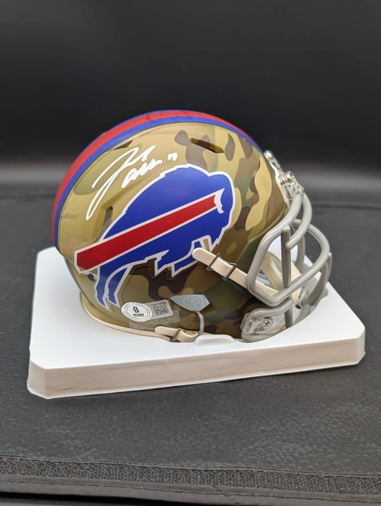 Josh Allen Camo Mini Helmet