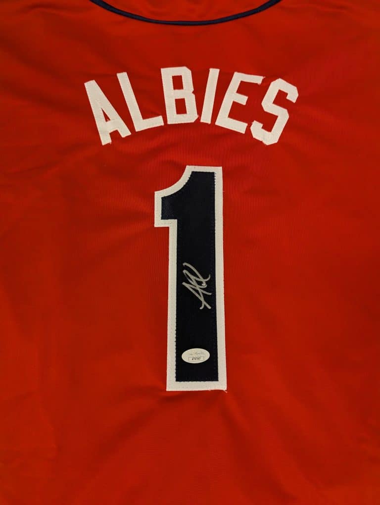 Ozzie Albies Custom Signed Jersey