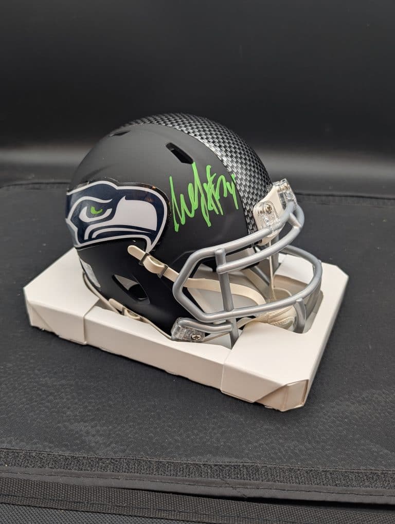 Marshawn Lynch Flat Black Mini Helmet