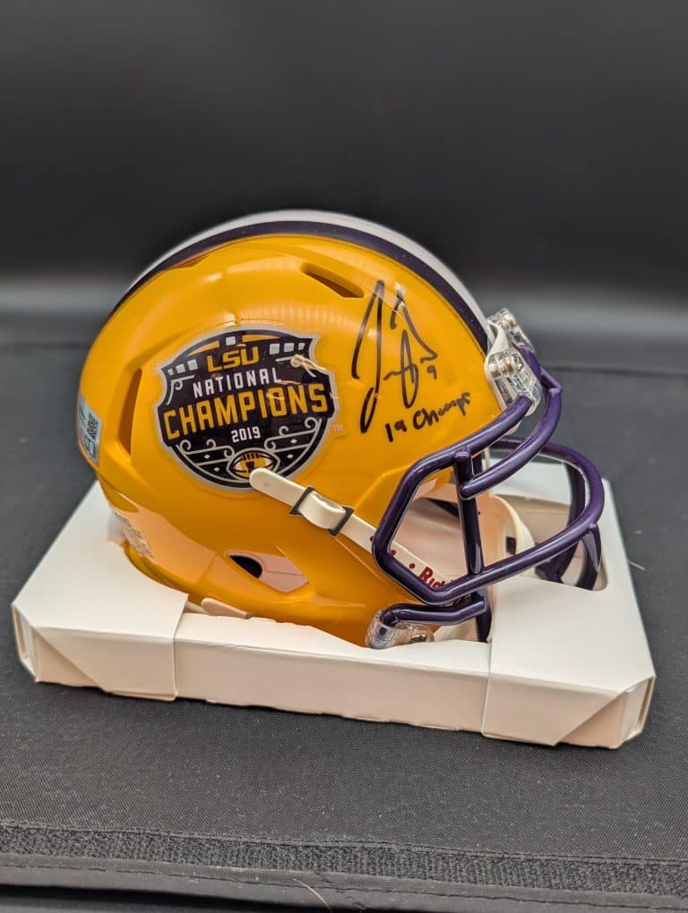 Joe Burrow National Champions Mini Helmet