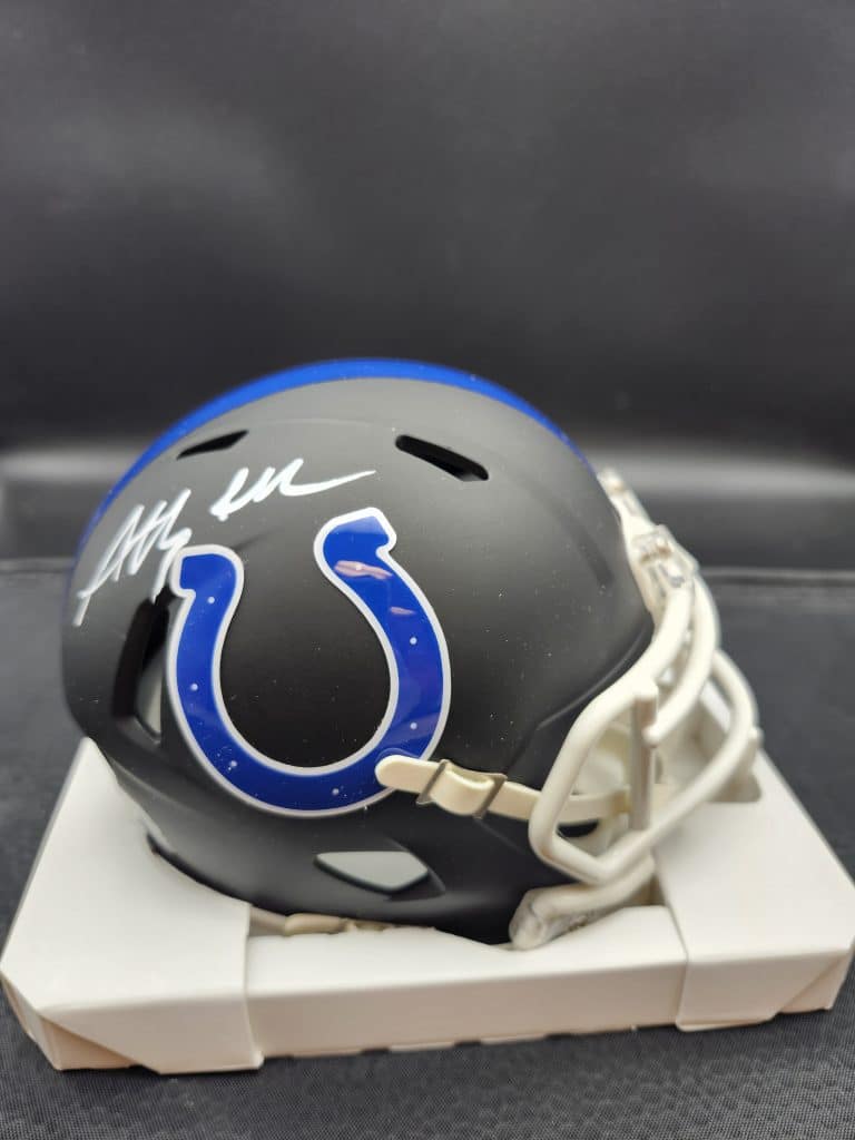Anthony Richardson Flat Black Mini Helmet