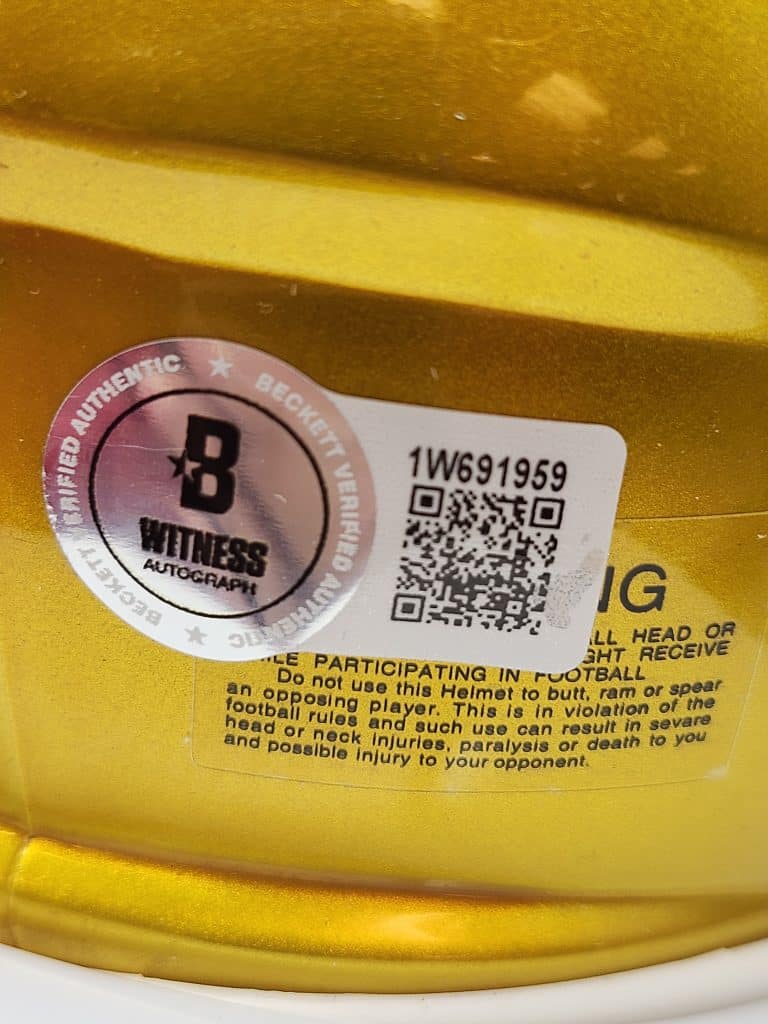 Kyren Williams Flash Mini Helmet - Image 2
