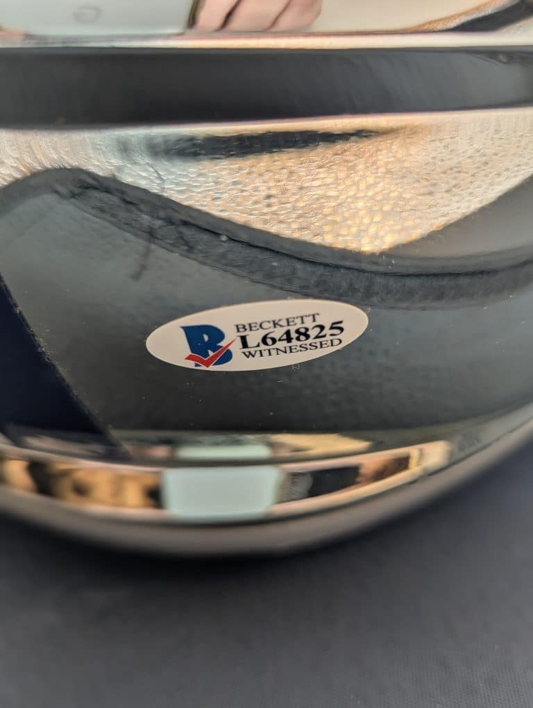 Ezekiel Elliott Chrome Replica Helmet - Image 2