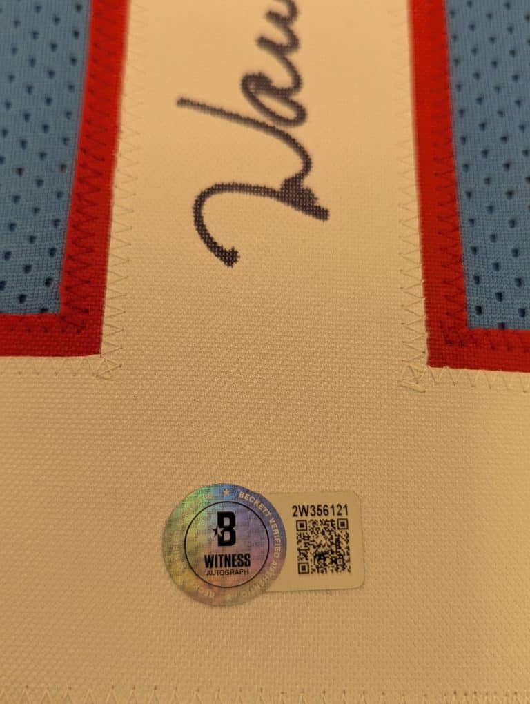 Warren Moon Signed Custom Jersey - Image 2