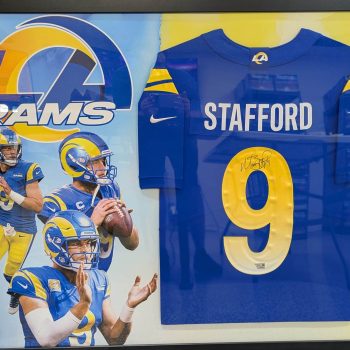 Matthew Stafford Licensed Framed Jersey