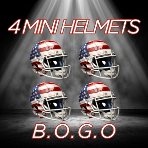 (THURS NIGHT) BS Collectibles 4 Mini Helmets- BOGO Pick a Team, Get 1 at Random #004