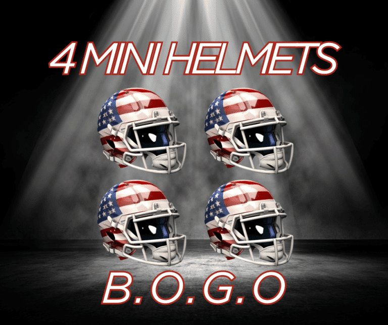 (THURS NIGHT) BS Collectibles 4 Mini Helmets- BOGO Pick a Team, Get 1 at Random #004