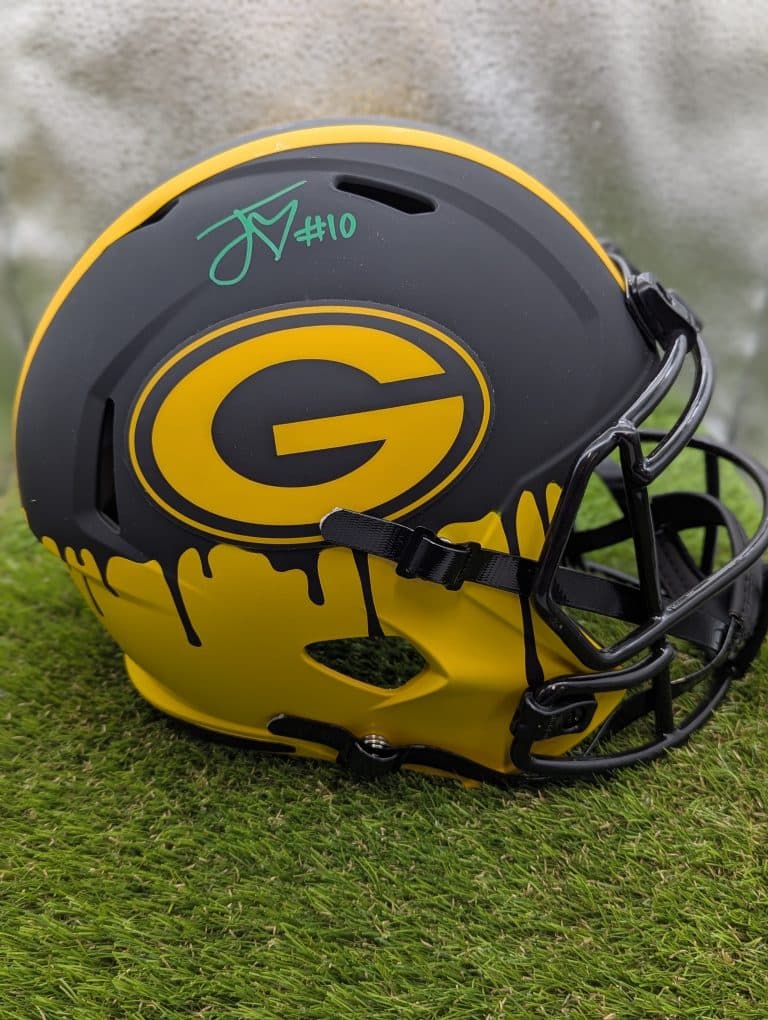 Jordan Love Custom Drip Full Size Replica Helmet