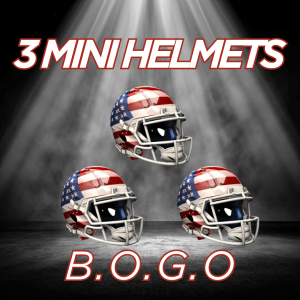 (TUES NIGHT) BS Collectibles 3 Mini Helmets- BOGO Pick a Team, Get 1 at Random #001