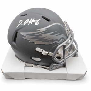 DeVonta Smith Slate Mini Helmet